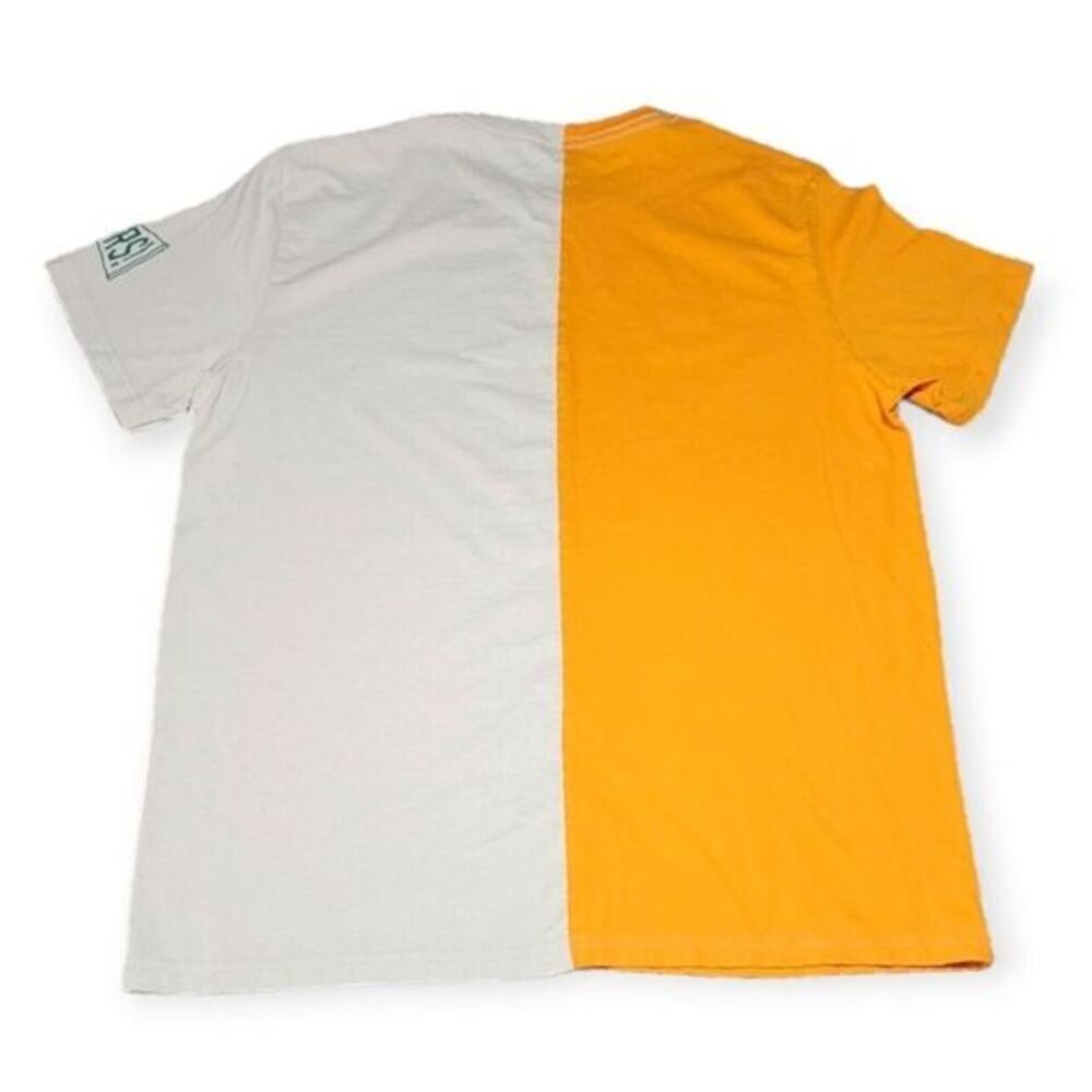 Stranger Things Hawkins Tigers T-Shirt Mens Split Panel Graphic Yellow White XL - Picture 8 of 9